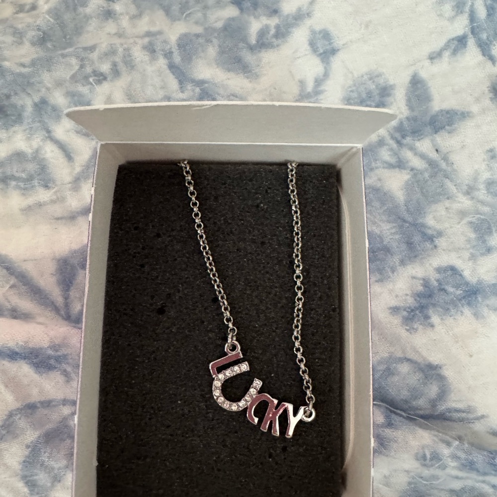 Lia Sophia Silver 'Lucky' Pendant Necklace